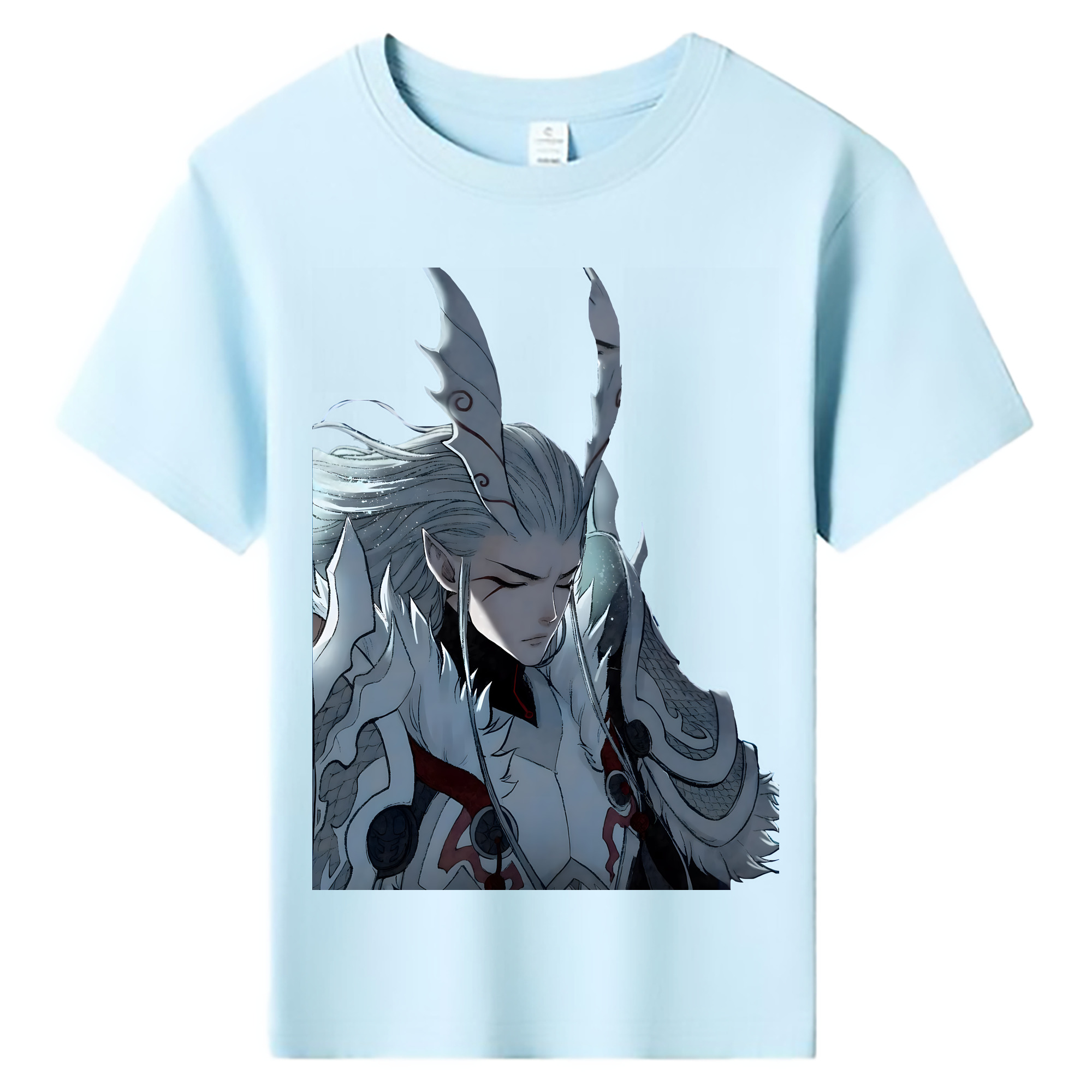 （画像用） Ne Zha 2 ナタ 魔童の大暴れ 綿100％キッズTシャツ（フロントプリント）